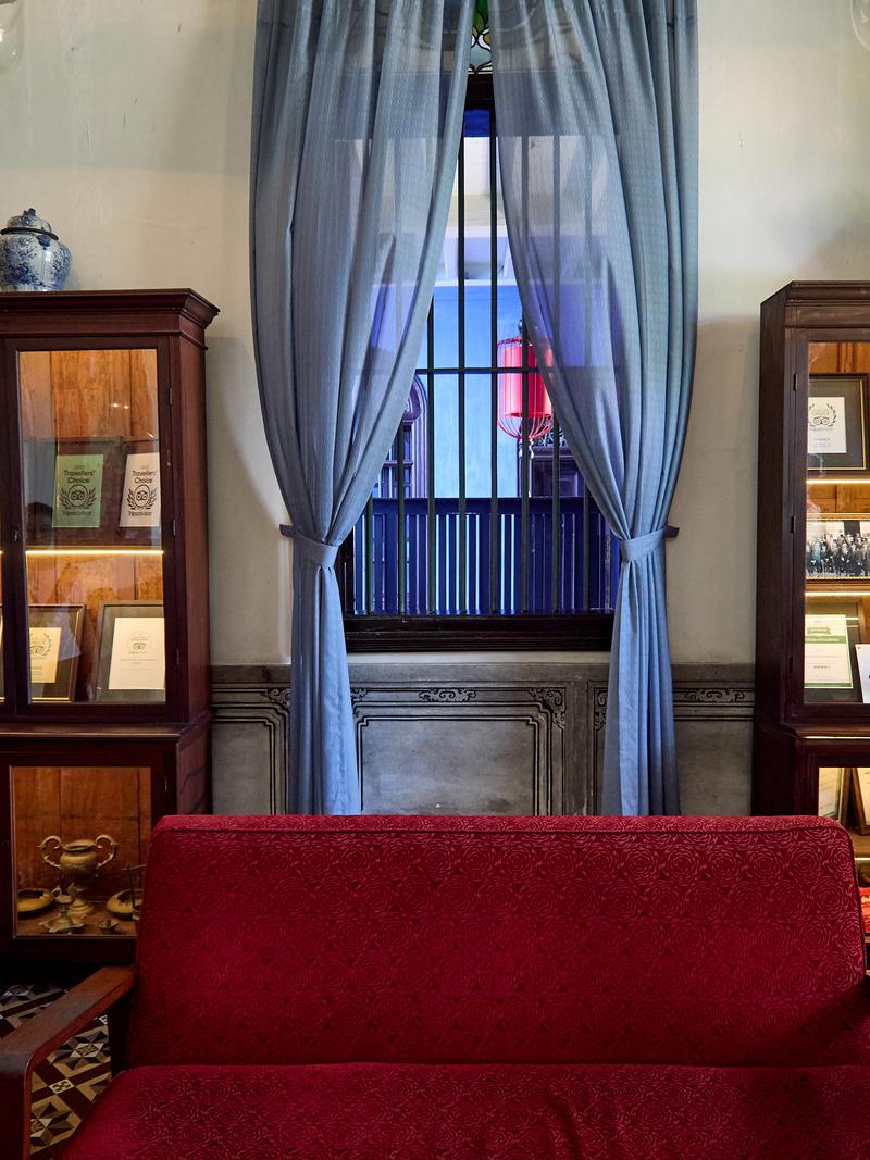 Blue mansion interior details, Penang, Malaysia