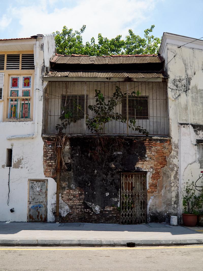 Textured building, Penang, Malaysia