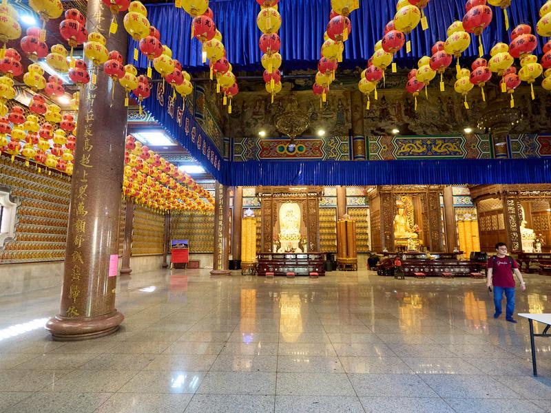 Temple details, so many buddahs and lanterns, Kek Lok Si Temple, Penang, Malaysia