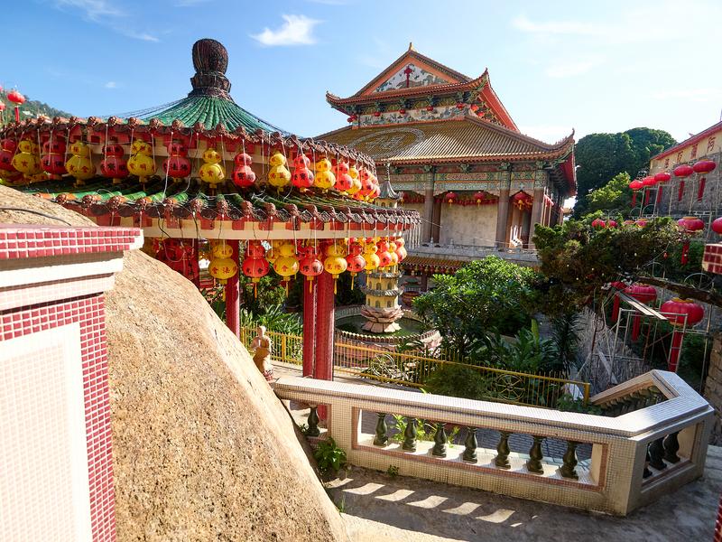 Lanterns and temple details, Kek Lok Si Temple, Penang, Malaysia