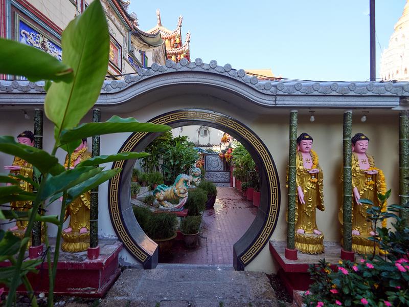 Temple details and architecture, Kek Lok Si Temple, Penang, Malaysia