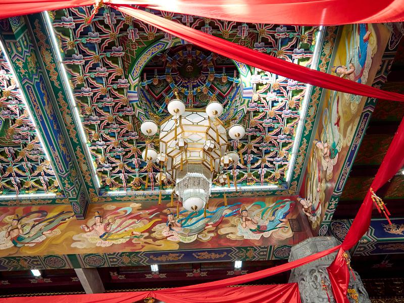 Temple details, interior, Kek Lok Si Temple, Penang, Malaysia