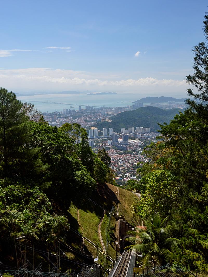 Another cityscape from the top of the funicular, Penang Hill, Penang, Malaysia