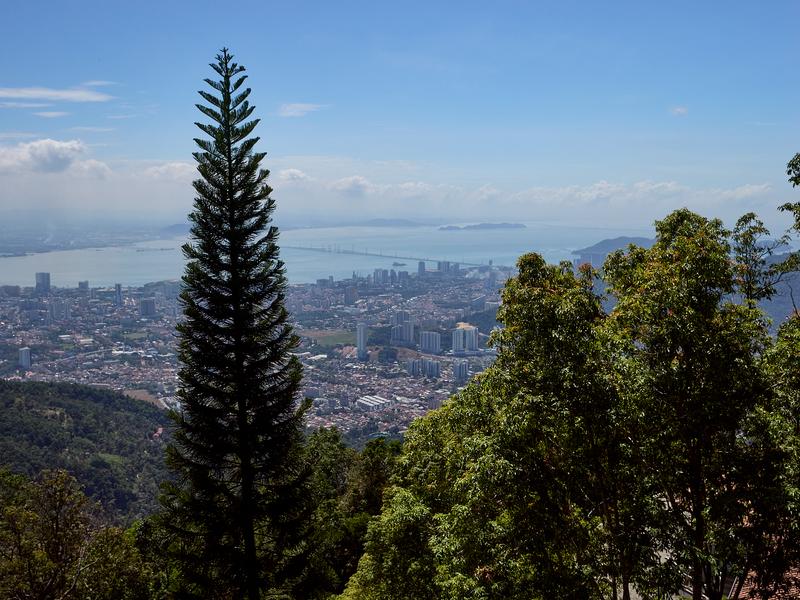 Another cityscape from the top of the funicular, Penang Hill, Penang, Malaysia