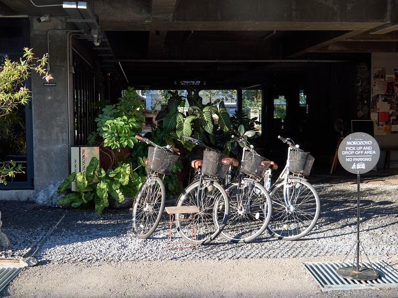 Bikes lined up at a hotel, Penang, Malaysia