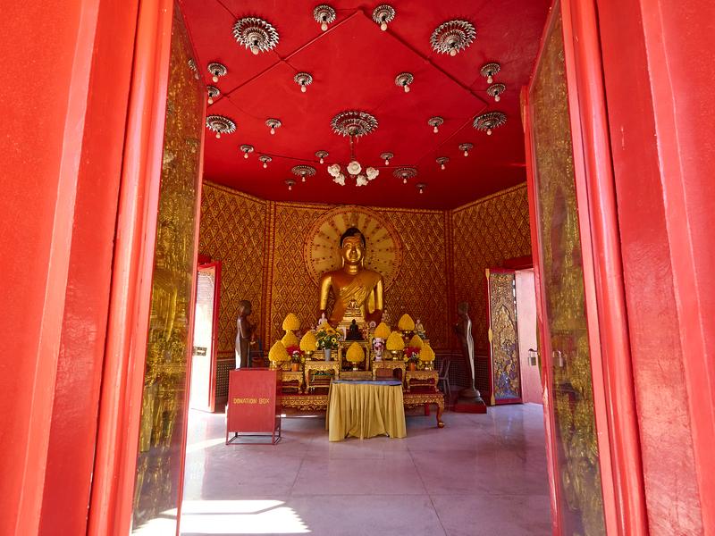 Buddah statue, Wat Chayamangkalaram Thai Buddhist Temple, Penang, Malaysia