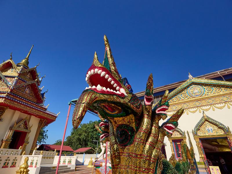Dragon mosaic details, Wat Chayamangkalaram Thai Buddhist Temple, Penang, Malaysia