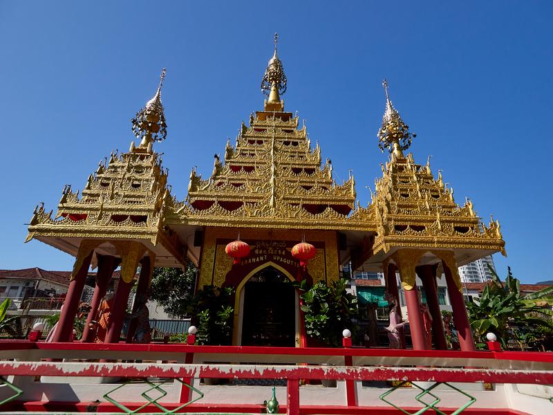 Temple details, Burmese Buddhist Temple, Penang, Malaysia