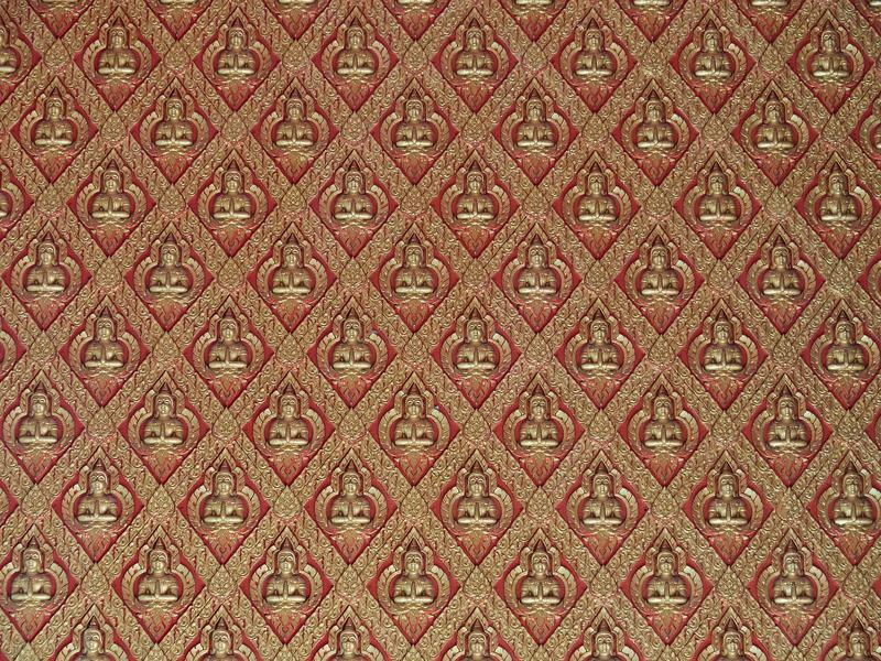 Buddah wall inlays, Burmese Buddhist Temple, Penang, Malaysia
