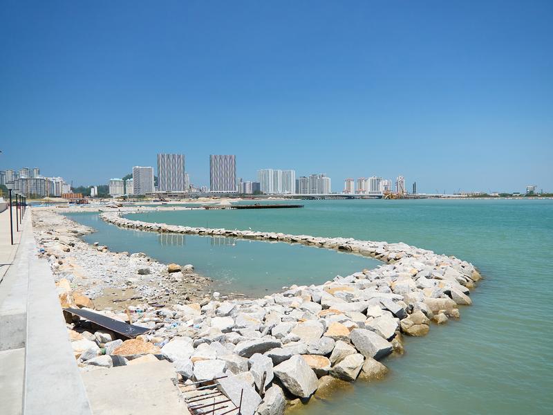 Gurney bay beach, Penang, Malaysia