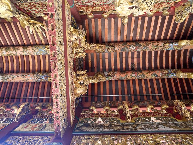Interior of Leong San Tong Khoo Kongsi Clan house, Penang, Malaysia