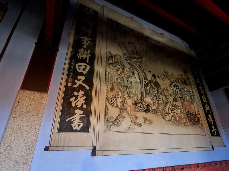 Interior of Leong San Tong Khoo Kongsi Clan house, Penang, Malaysia
