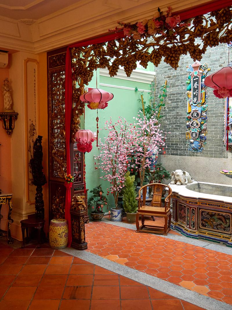 Interior of the Green Mansion, Penang, Malaysia