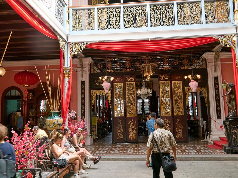 Interior of the Green Mansion, Penang, Malaysia