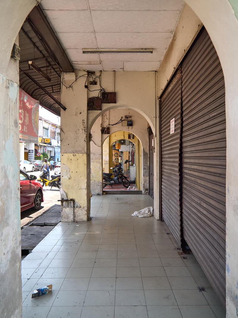 Another sidewalk awning lookthrough, Penang, Malaysia